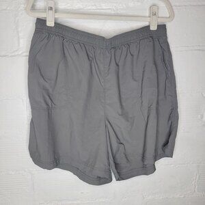 Columbia Men's 1X x 6" inseam Nylon Shorts Pull On Drawstring Gray
